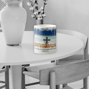 Hij is opgestaan met Christelijke paaspenseelstree Koffiemok