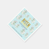 Hij is opgestaan religieus Christelijk citaat Blau Servet (Hoek)