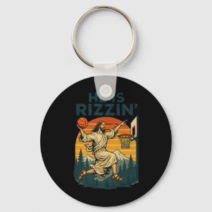 Hij Is Opgestaan Rizzin Pasen Christelijk Geloof J Sleutelhanger