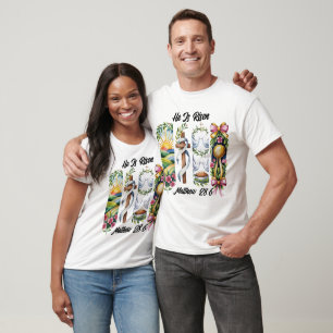 Hij is opgestaan uit de paasduiven t-shirt