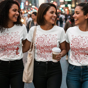 Hij Is Opgewekt Opstanding Klaar Christelijk Pasen Tri-Blend Shirt