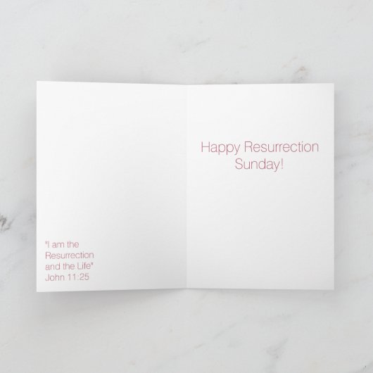 "Hij Is Opgewekt!" Pasen Kaart (Binnen)