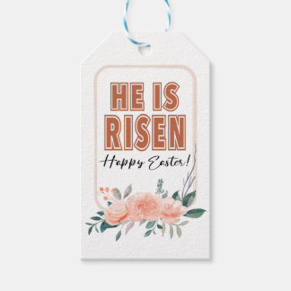 Hij Is Opgewekt Religieus Pasen Bloemstuk Cadeaubi Cadeaulabel