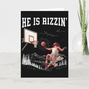 Hij Is Opgewekt Rizzin' Pasen Jezus Christelijk Ge Kaart