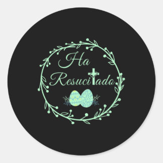 Hij Is Opgewekt Spaans Ha Resucitado Vrolijk Pasen Ronde Sticker