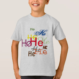 Hij is overal t-shirt