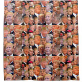 Hij is president. douchegordijn (Voorkant)