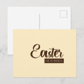 Hij is razen - Pasen Feestdagenkaart (Voorkant / Achterkant)