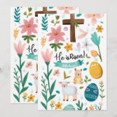 Hij is razendsnel Christelijk Feestdagenkaart (Voorkant / Achterkant)