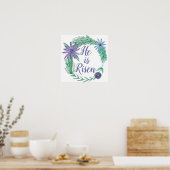 Hij is Religieus Christelijk Inspirerend Poster (Keuken)