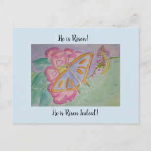 Hij is Risen. Briefkaart