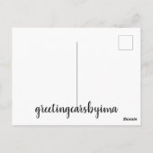 Hij is Risen. Briefkaart (Achterkant)