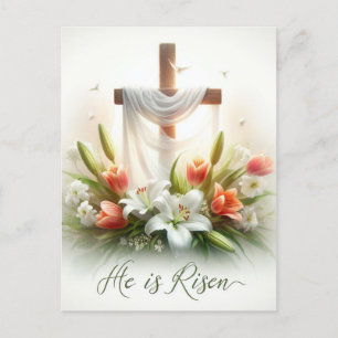 Hij is Risen Briefkaart
