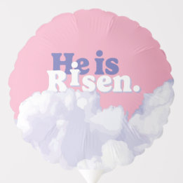 Hij is Risen Clouds Easter Decorative Ballon