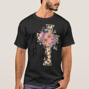 Hij is Risen Cute Jesus Christelijke Teen Girls Ma T-shirt