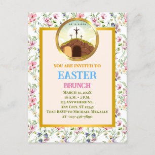 Hij is Risen en Viering van de Verrijzenis zondag Briefkaart