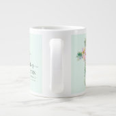 Hij is Risen Greenery Waterverf Cross Easter Extra Grote Beker (Achterkant)