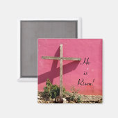 Hij is Risen. Magneet (Voorkant / Achterkant)