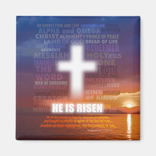 Hij is Risen Magnetic Kaart Magneet