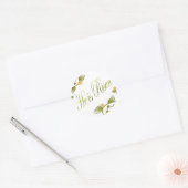 Hij is Risen Ronde Sticker (Envelop)