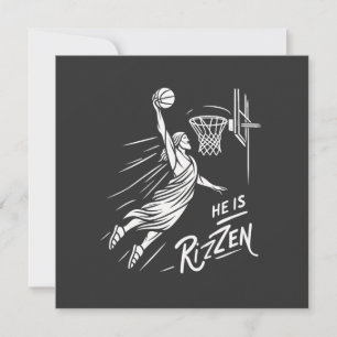 Hij is Rizzen Grappig Pasen Kaart