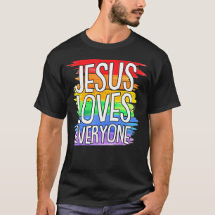 Hij is Rizzin grappige Jezus spelen basketbal Jezu T-shirt