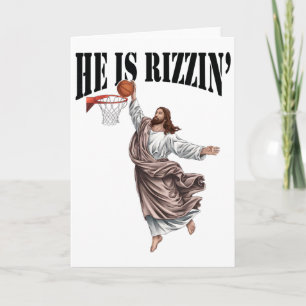 Hij Is Rizzin Jezus Sketll Christelijk Pasen Jezus Kaart