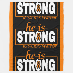 HIJ IS STERK...RSD/CRPS FLEECE DEKEN