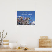 Hij is stijf! Hij is inderdaad stijf! Poster (Keuken)