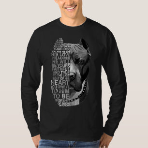 Hij is uw vriend uw partner Uw hond Pitbull Pe T-shirt
