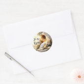Hij is verrezen - Easter Blessings Envelope Seal Ronde Sticker (Envelop)