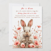 "Hij is verrezen" Easter Egg Hunt uitnodiging (Voorkant)