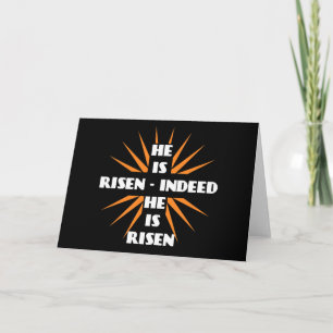 Hij is verrezen, ja, Hij is verrezen Feestdagen Kaart
