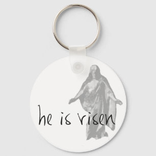 hij is verrezen jesus christus pasen lds mormon sleutelhanger