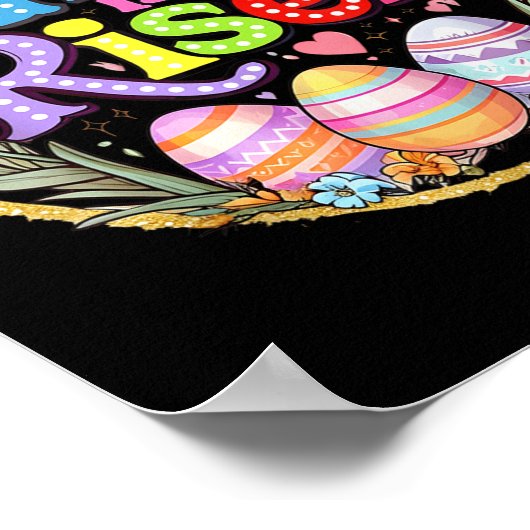 Hij is verrezen Jezus Christelijk Bijbelvers Paasv Poster (Hoek)