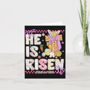 Hij is verrezen Jezus christelijk gelukkige pasen Kaart