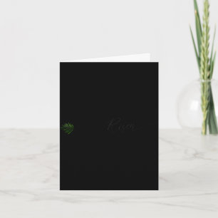 Hij is verrezen palmblad 3 kruizen minimalistische kaart
