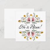 Hij is verrezen Pasen  Kaart (Voorkant / Achterkant)