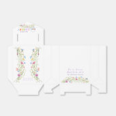 Hij is verrezen pastelbloemen Happy Easter Egg Bas Bedankdoosjes (Uitgevouwen)