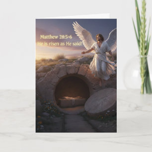 Hij is verrezen, precies zoals Hij zei Matt 28:5 - Kaart