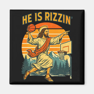 Hij is verrezen rizzin pasen christelijk geloof je magneet