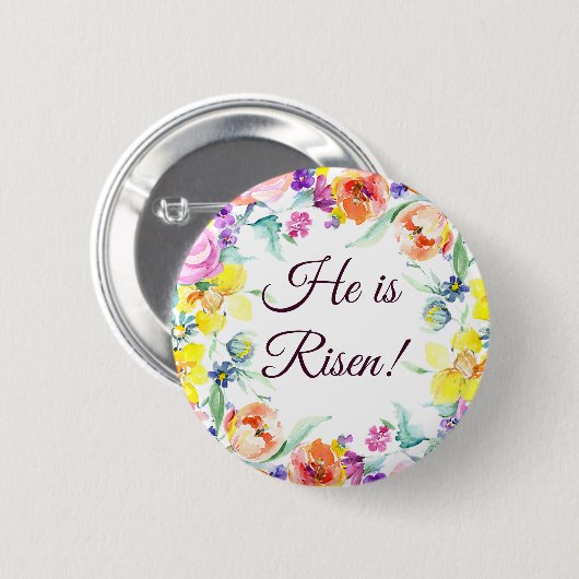 Hij is verstijfd. ronde button 5,7 cm (Voorkant /achterkant)