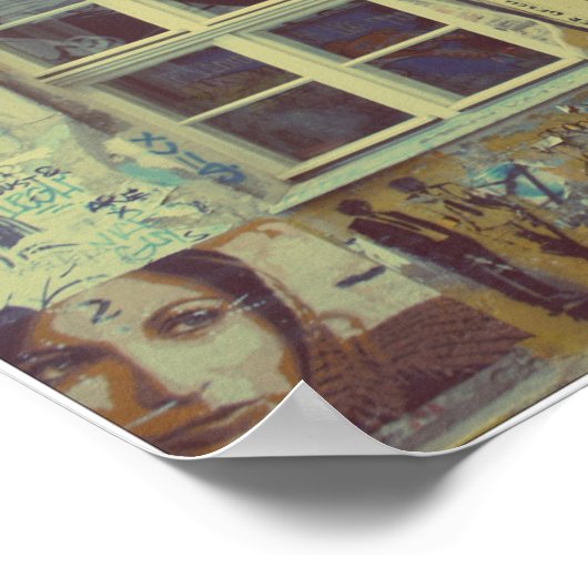 Hij is weg, maar ik ben nog steeds hier poster (Hoek)