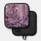 Hij kan een woonkamer van mij maken pannenlap (Voorkant / Achterkant)