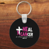 Hij kan Geweldige borstkanker genezen Sleutelhanger (Voorkant)