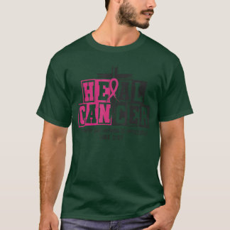 Hij kan kanker genezen Roze lint borstkanker maand T-shirt