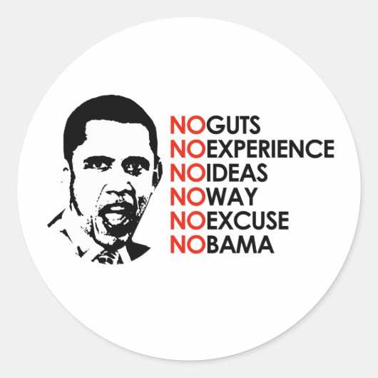 HIJ KAN NIET RONDE STICKER (Voorkant)