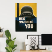 Hij kijkt naar jou poster (Thuiskantoor)