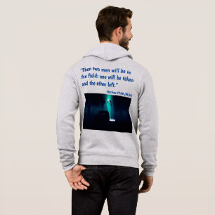 Hij komt Mannen Gray Zipper Hoodie