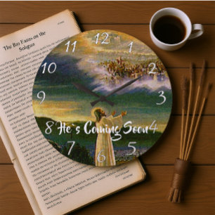 HIJ KOMT SNEL Christelijk geloof AAN. Grote Klok